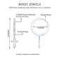 Certified Diamond Cross Drop Hoop Earrings