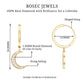 Certified Diamond Moon Drop Hoop Earrings