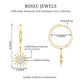 Certified Diamond Sunburst Hoop Earrings