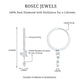 Natural Diamond Butterfly Hoop Earrings for Women