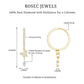 Natural Diamond Butterfly Hoop Earrings for Women