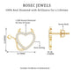 Round Diamond Devil Heart Earrings