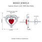 0.94 Carat Heart Shape Ruby Dolphin Stud Earrings