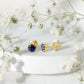 1.9 Carat Blue Sapphire Solitaire Vintage Earrings for Women