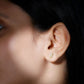 Certified Lab Grown Diamond Leaf Stud Earrings With Screw Back