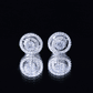 Lab Grown Diamond Swirl Stud Earrings With Screw Back