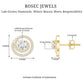 Lab Grown Diamond Swirl Stud Earrings With Screw Back