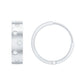 Flush Set Diamond Hoop Earrings For Women