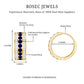 Aretes de aro grandes de zafiro azul y diamantes