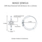 Diamond Flower Hoop Earrings For Her