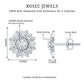 Diamond Sunflower Stud Earrings For Her