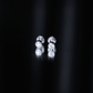 Minimalistic Bezel Set Diamond Stud Earrings
