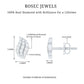 Nature Inspired Diamond Leaf Stud Earrings