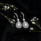 Certified Moissanite Teardrop Hoop Earrings for Women