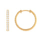 Classic Diamond Hoop Earrings with Certificate