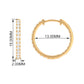 Classic Diamond Hoop Earrings with Certificate