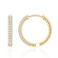 Classic Diamond Hinged Hoop Earrings with Certificate