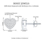 Natural Diamond Heart Earrings with Screw Back
