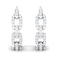 Classic Diamond Hinged Hoop Earrings