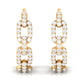 Classic Diamond Hinged Hoop Earrings