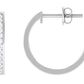 Diamond Hinged Hoop Earrings in Channel Setting