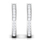 Diamond Hinged Hoop Earrings in Channel Setting