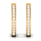 Diamond Hinged Hoop Earrings in Channel Setting