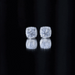 Round Cut Moissanite Classic Halo Stud Earrings