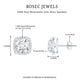 Round Cut Moissanite Classic Halo Stud Earrings