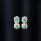 Classic Emerald Stud Earrings with Diamond Halo