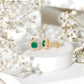 Classic Emerald Stud Earrings with Diamond Halo