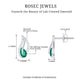 Lab Created Emerald and Diamond Leaf Stud Earrings