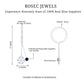 Real Blue Sapphire and Diamond Snowflake Dangle Hoop Earrings