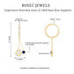 Real Blue Sapphire and Diamond Snowflake Dangle Hoop Earrings