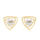 Round Shape Freshwater Pearl Statement Stud Earrings