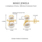 Natural Freshwater Pearl Snowman Stud Earrings
