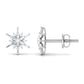 Minimal Diamond Snowflake Stud Earrings