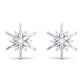 Minimal Diamond Snowflake Stud Earrings