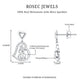 0.6 Carat Moissanite Heart Drop Earrings for Women