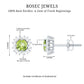 Natural 1 Carat Peridot Stud Earrings with Diamond Halo