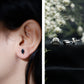 1.4 CT Marquise Black Spinel Solitaire Stud Earrings