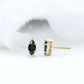 1.4 CT Marquise Black Spinel Solitaire Stud Earrings