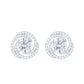 1.9 Carat Moissanite Swirl Stud Earrings with Screw Backs