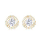 1.9 Carat Moissanite Swirl Stud Earrings with Screw Backs