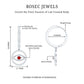 Lab Created Ruby and Moissanite Evil Eye Hoop Drop Earrings