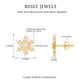 Certified Moissanite Snowflake Stud Earrings For Christmas