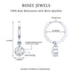 Bezel Set Moissanite and Hinged Hoop Earrings