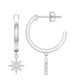 Certified Diamond Star Drop Earrings