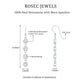 Bezel Set Round Moissanite Simple Dangle Earrings