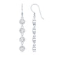Bezel Set Round Moissanite Simple Dangle Earrings